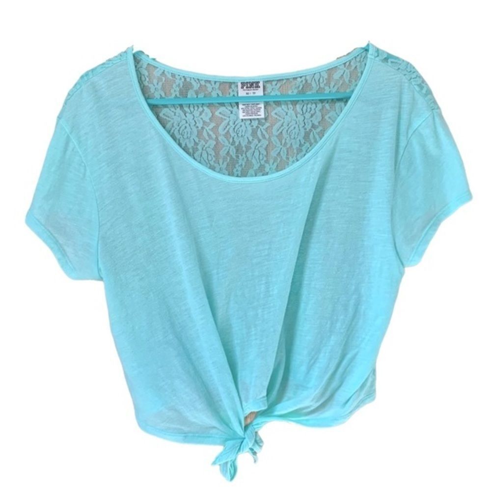 Pink Victoria Secret Lacy Cropped Top